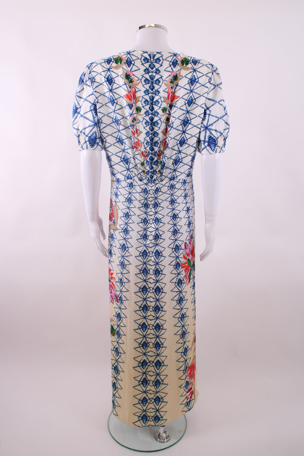 Saloni Printed Tea Dress Multi 18
