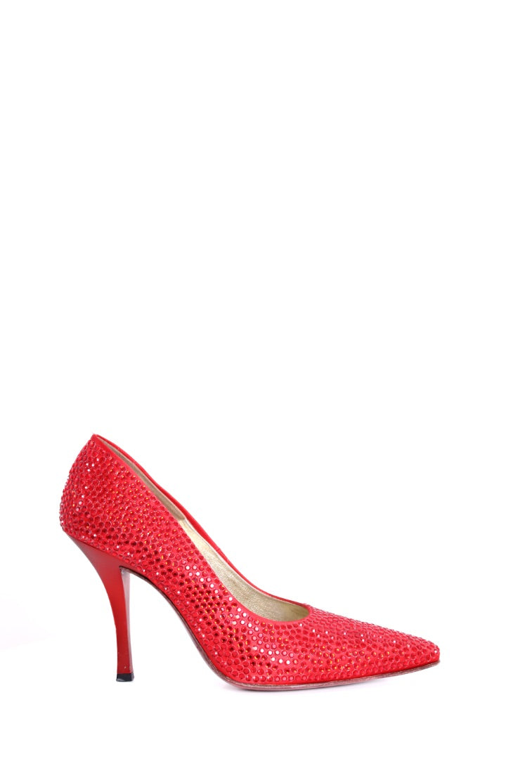 Salvatore Ferragamo 1999 Marylin Monroe Tribute Heels Red