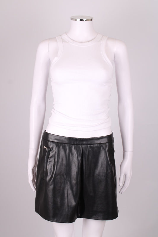 Prada Faux Mini Skirt Black S