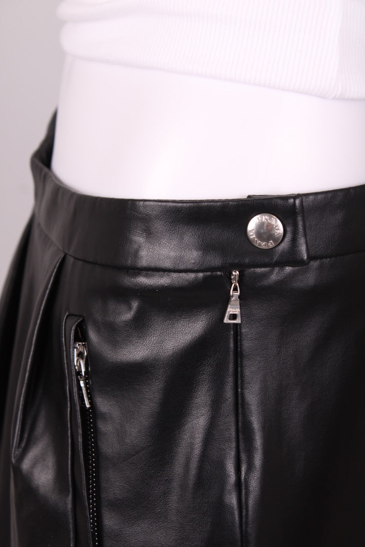 Prada Faux Mini Skirt Black S