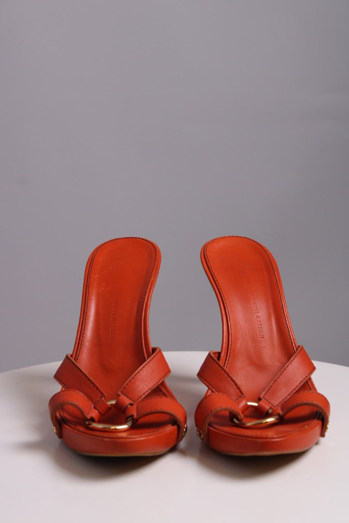 Giuseppe Zanotti Slide heel sandals Orange 39