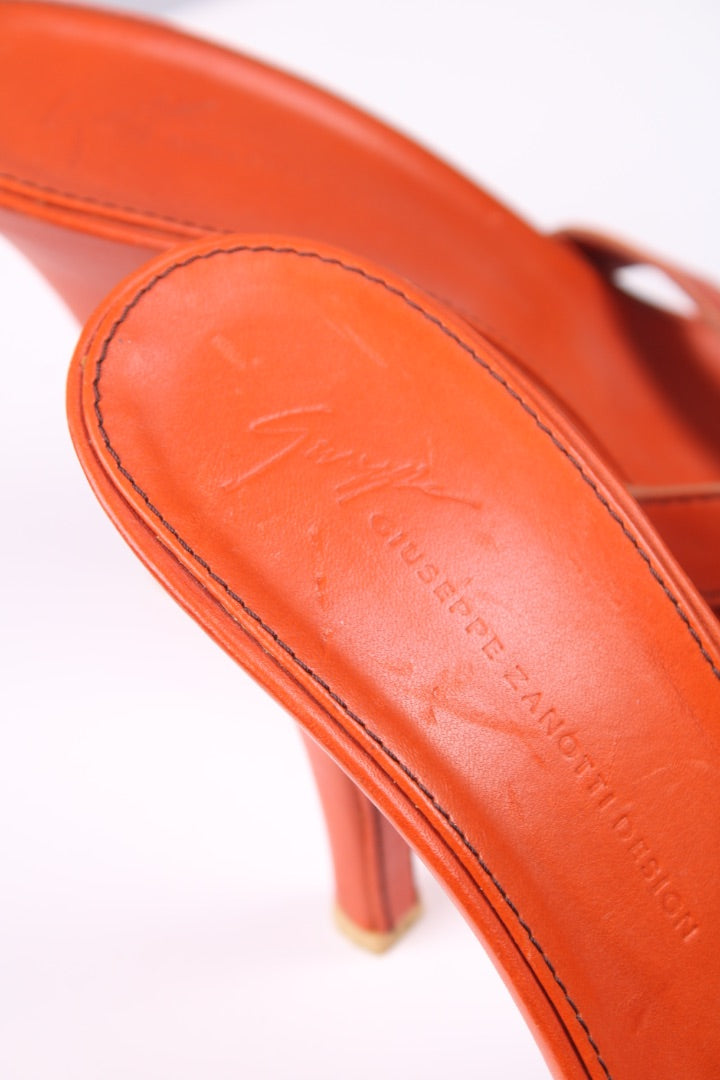 Giuseppe Zanotti Slide heel sandals Orange 39