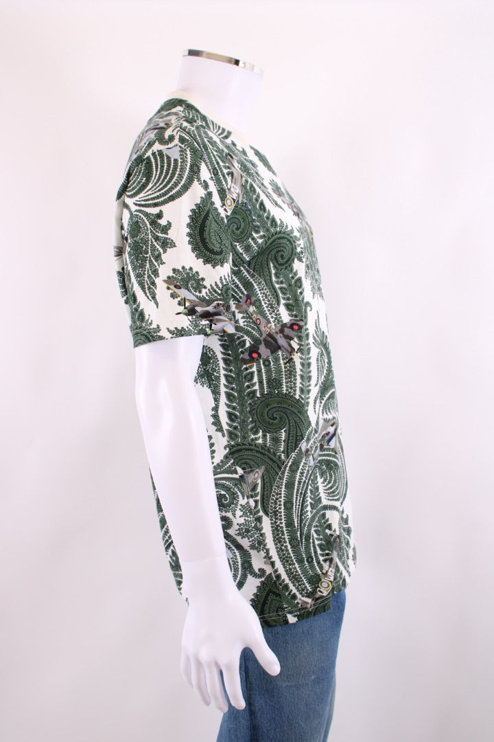 Givenchy Paisley Print T-shirt Green XL