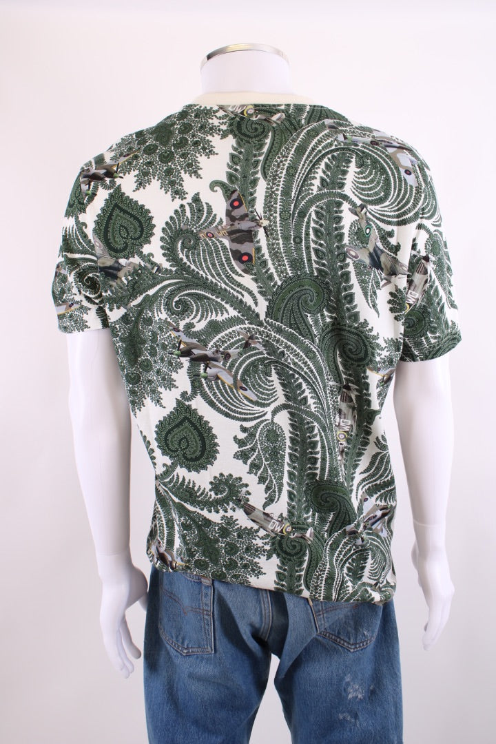 Givenchy Paisley Print T-shirt Green XL