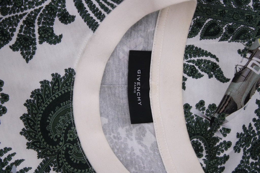 Givenchy Paisley Print T-shirt Green XL