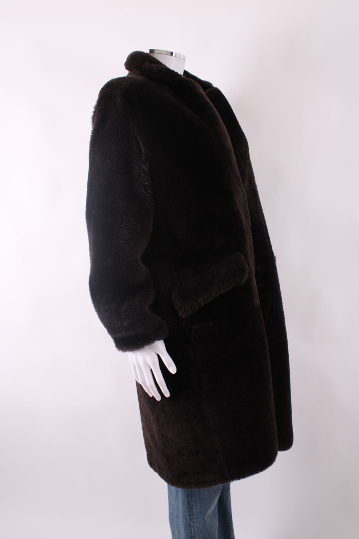 Sprung Freres Shearling Coat Brown M