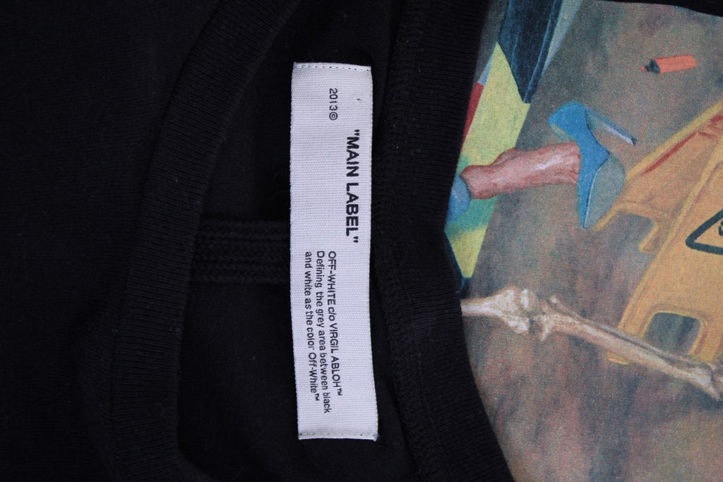 Off White Top Black L