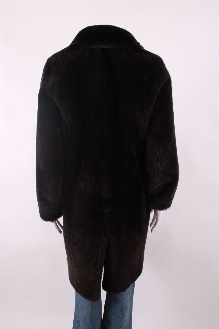 Sprung Freres Shearling Coat Brown M