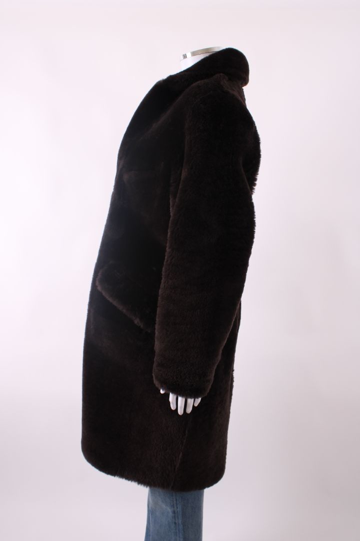 Sprung Freres Shearling Coat Brown M