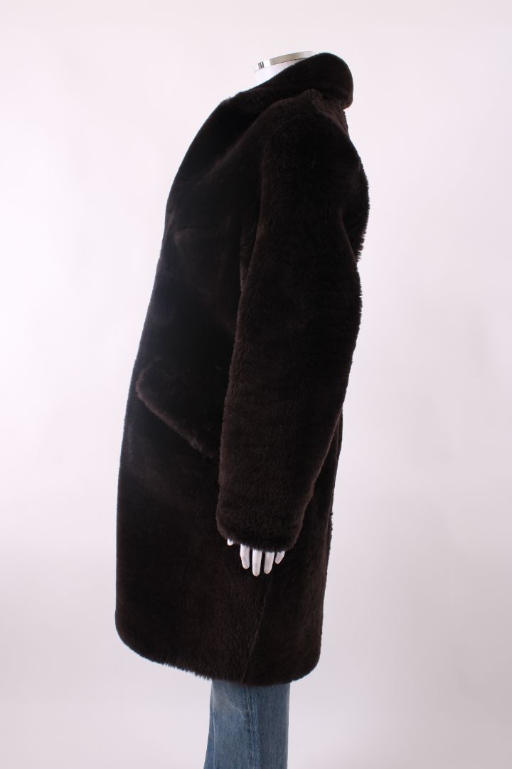 Sprung Freres Shearling Coat Brown M