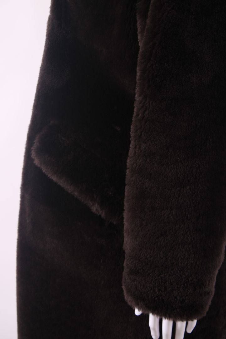 Sprung Freres Shearling Coat Brown M