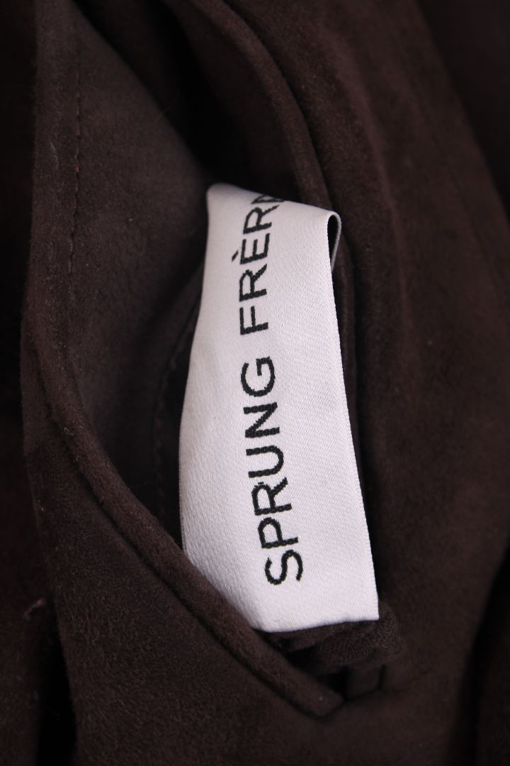 Sprung Freres Shearling Coat Brown M