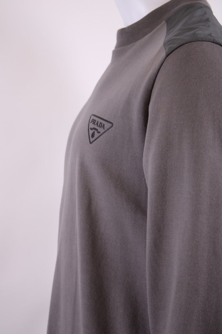 Prada Logo Sweatshirt Grey XL