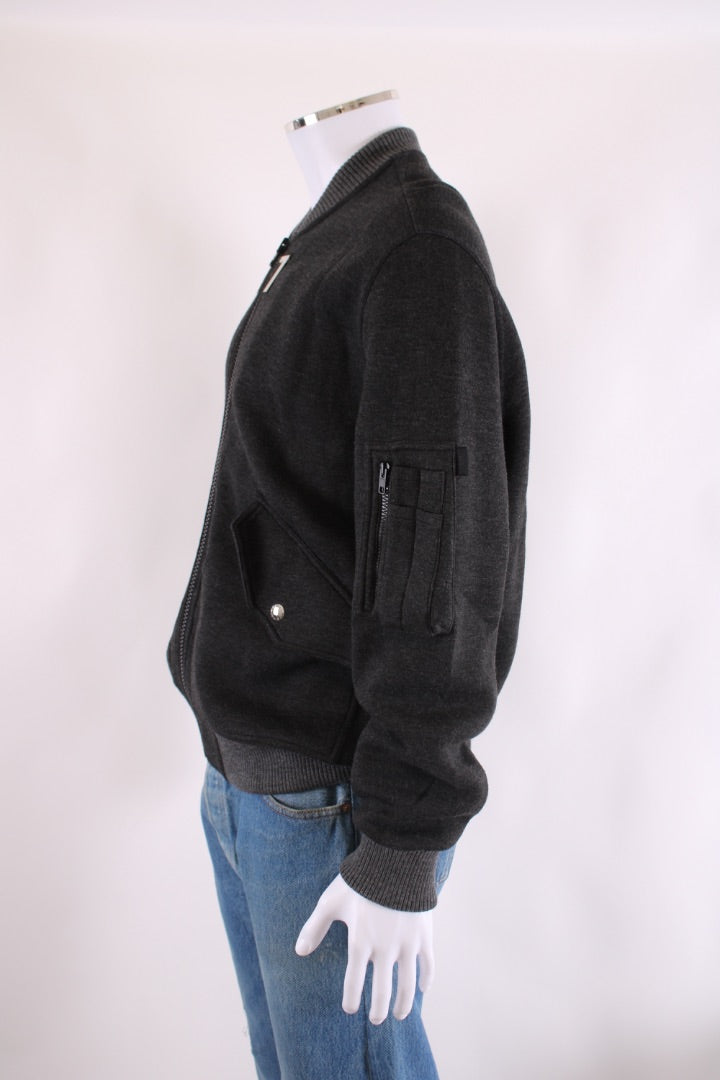 Givenchy Jersey Bomber Jacket Grey L