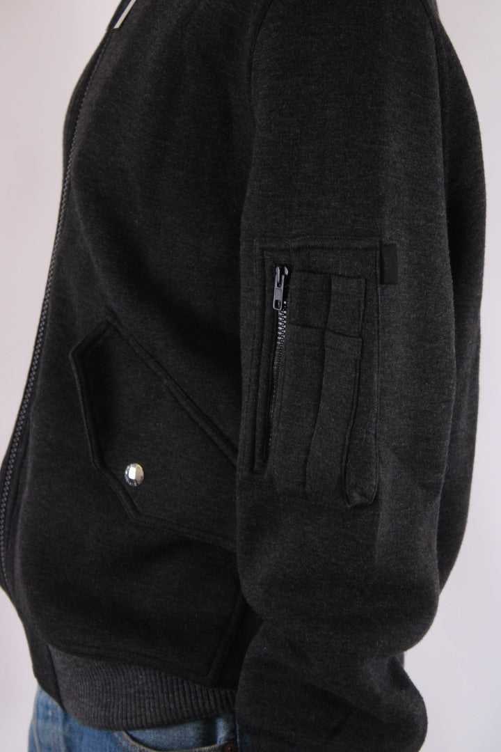 Givenchy Jersey Bomber Jacket Grey L