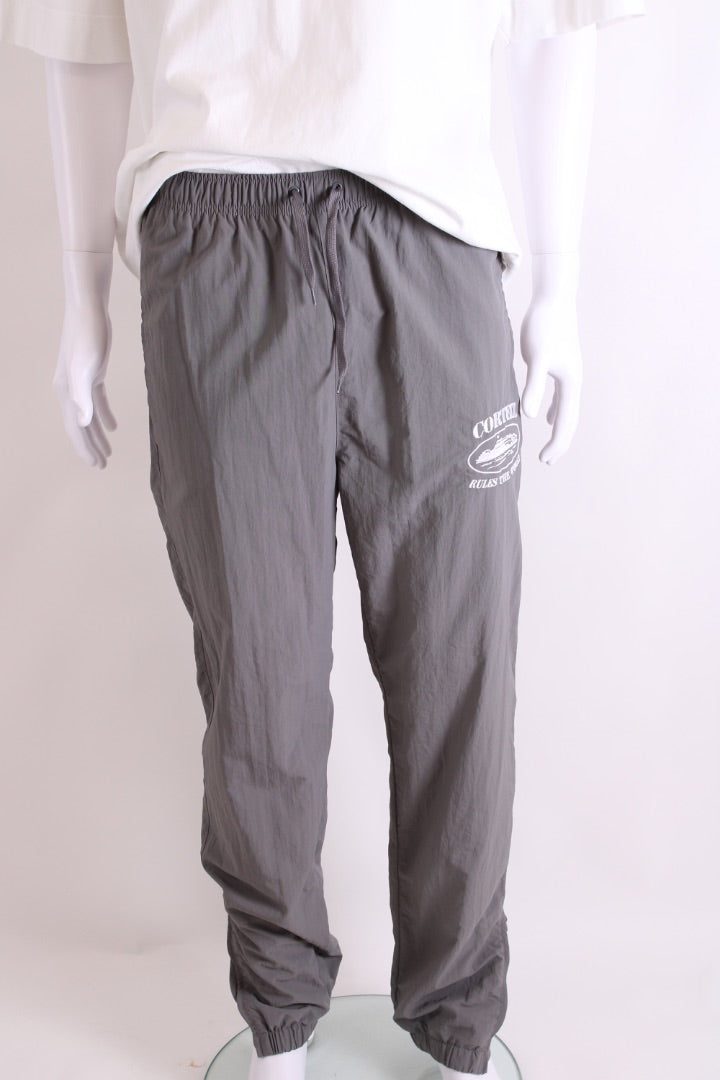Corteiz Logo Windbreaker Joggers Grey M