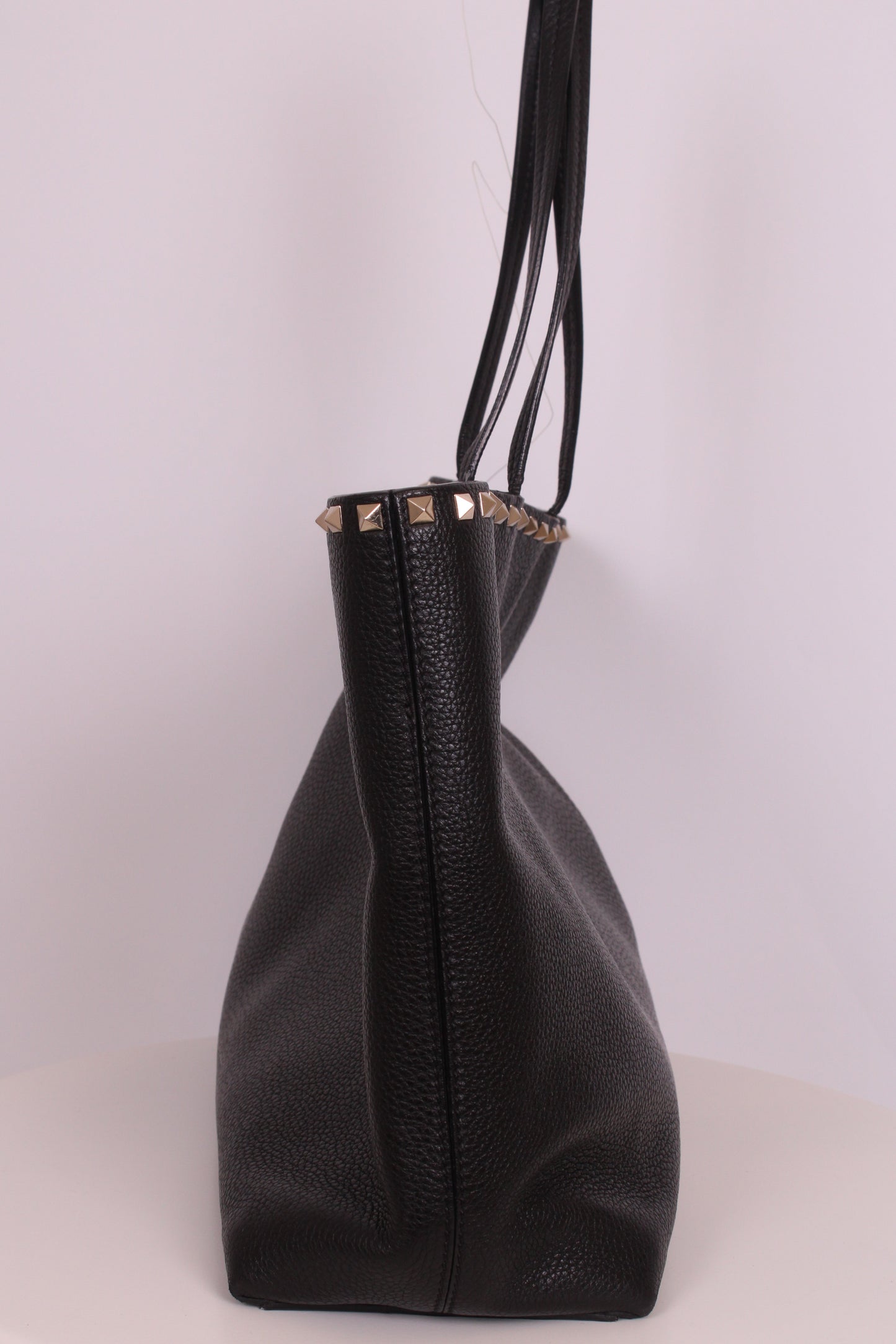 Valentino Rockstud tote black grained large