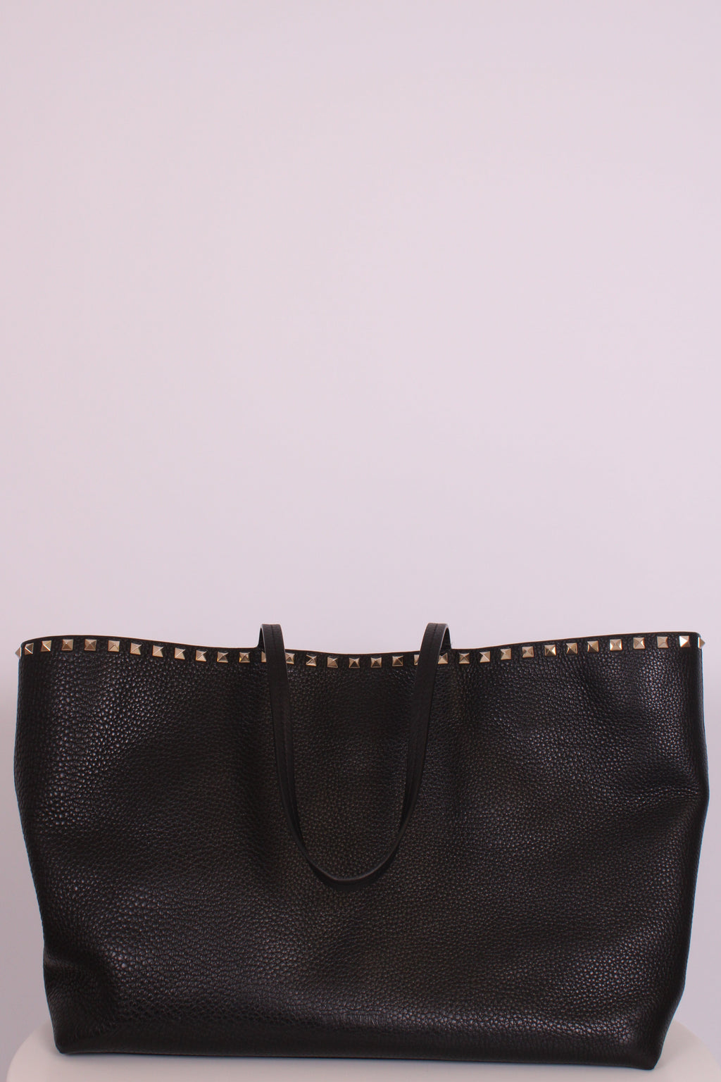 Valentino Rockstud tote black grained large