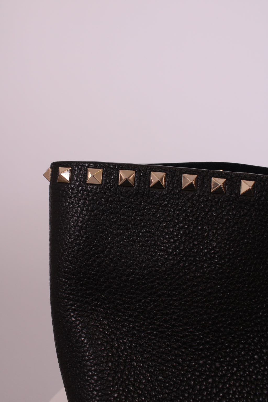 Valentino Rockstud tote black grained large