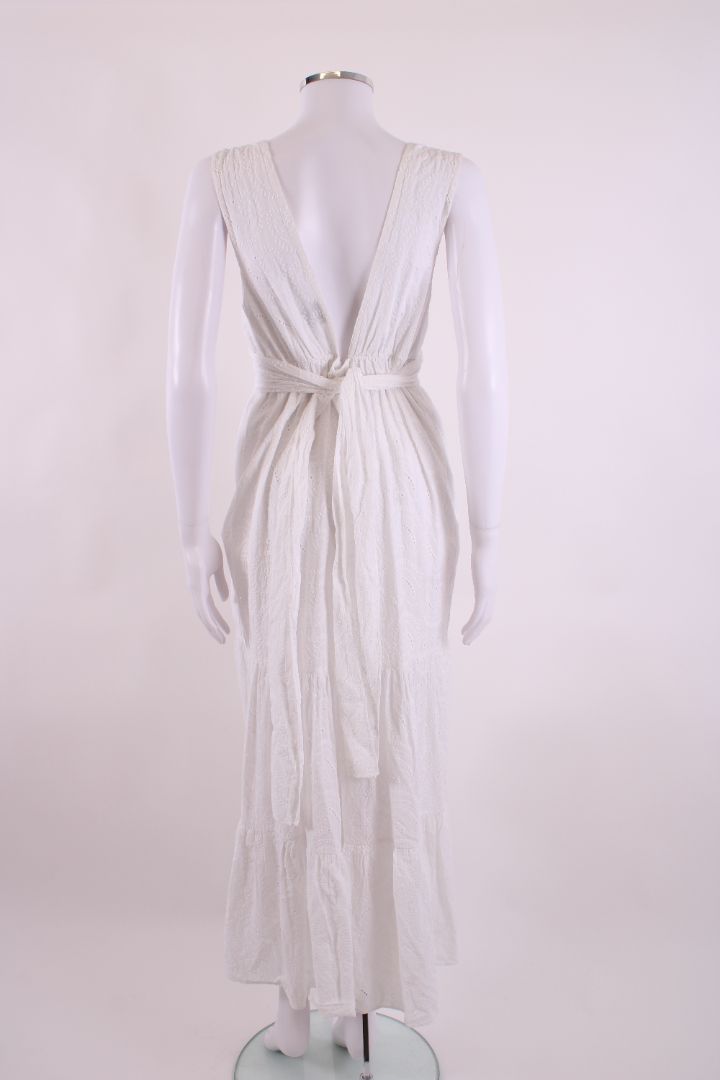 Misa Los Angeles S/S Broderie Anglaise Dress White S