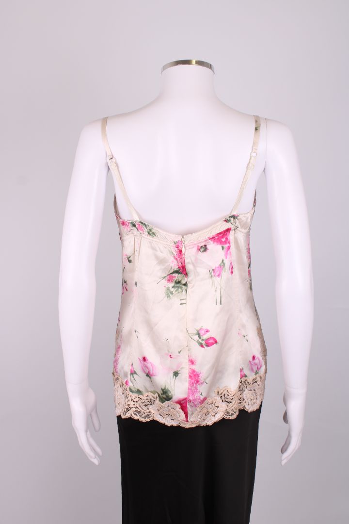 Dolce & Gabbana S/S Floral Camisole White/ Pink M