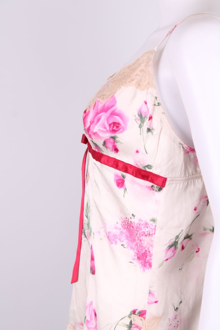 Dolce & Gabbana S/S Floral Camisole White/ Pink M