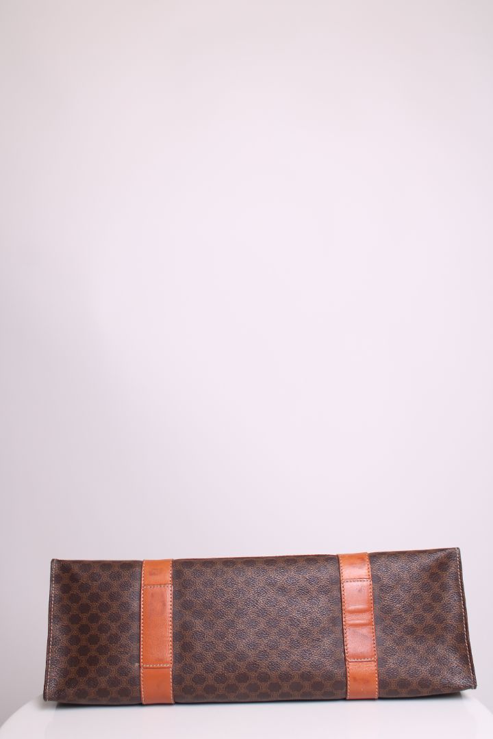 Celine Macadam Shopper Tote Brown