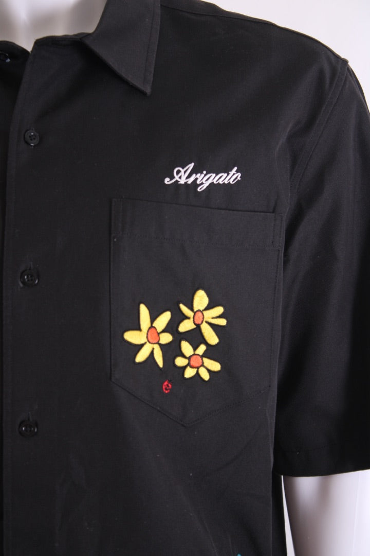Axel Arigato Embroidered Shirt/ Trouser Co-ord Black L