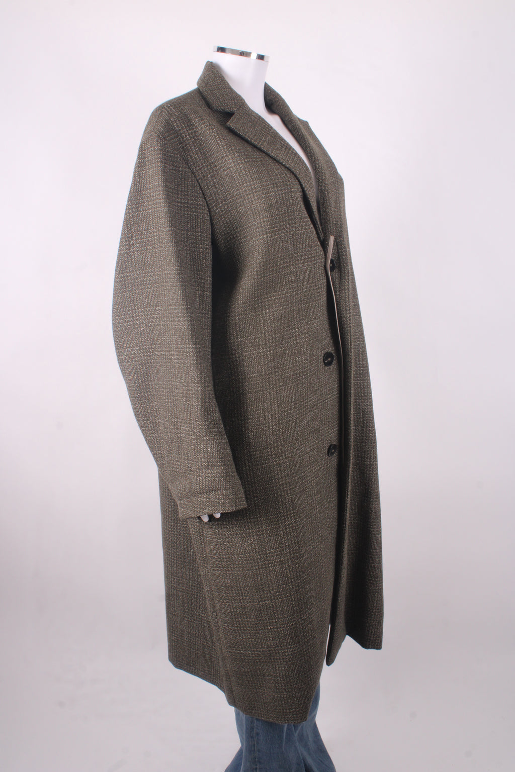 Sofie D'Hoore Tweed Coat Green 8