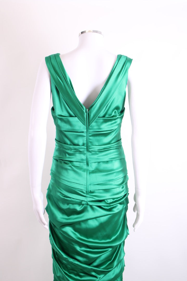 Dolce & Gabbana Silk Maxi dress Green 46
