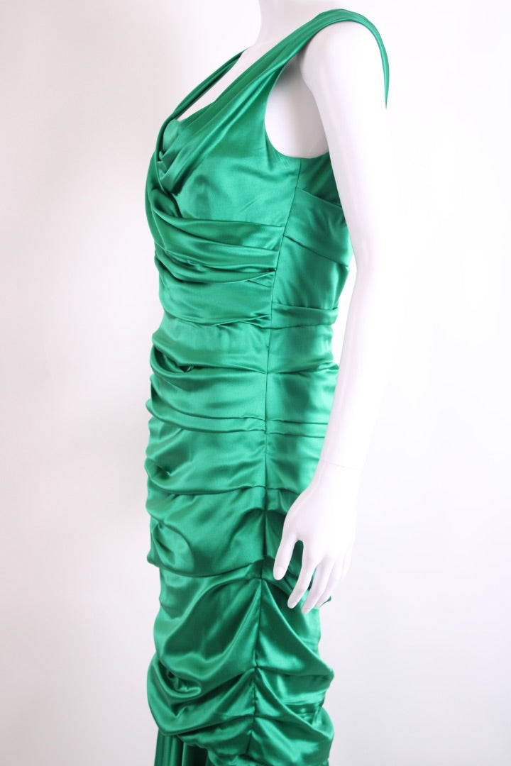 Dolce & Gabbana Silk Maxi dress Green 46