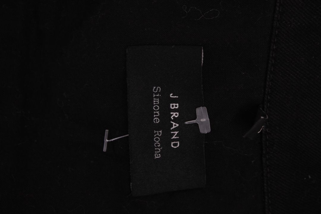 J Brand X Simone Rocha Ruffle Denim Jacket Black M