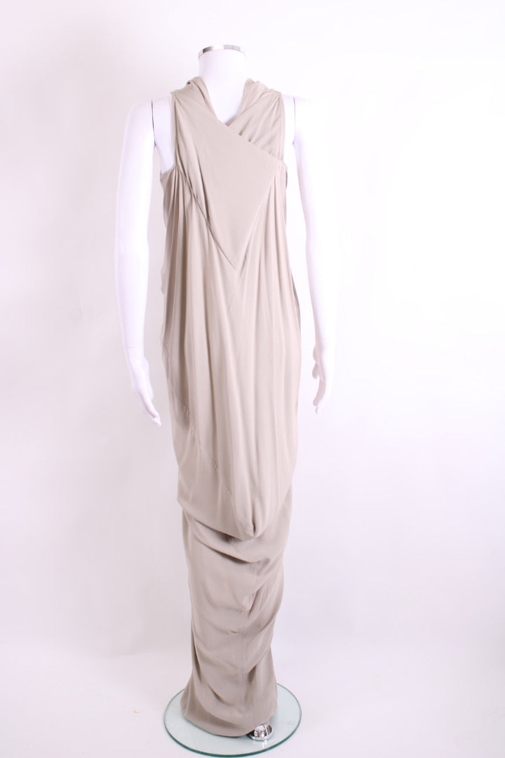 Rick Owens S/S Draped Long Dress Beige S