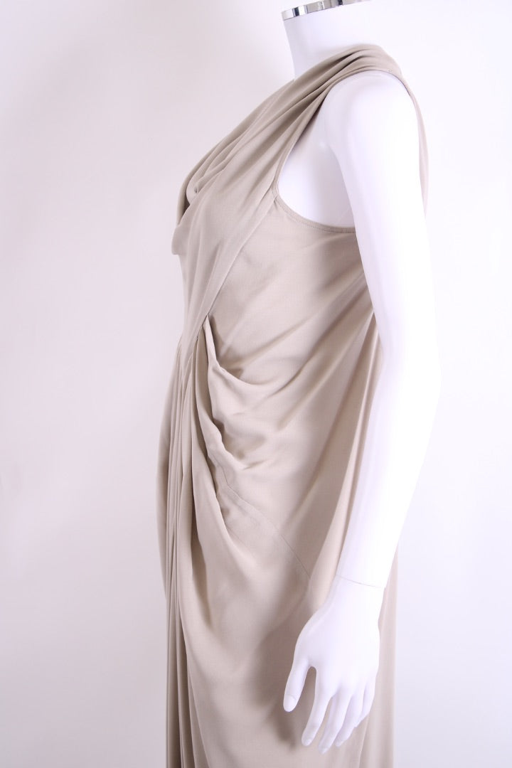 Rick Owens S/S Draped Long Dress Beige S