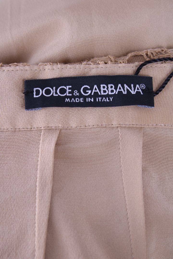 Dolce & Gabbana Lace Skirt Beige M
