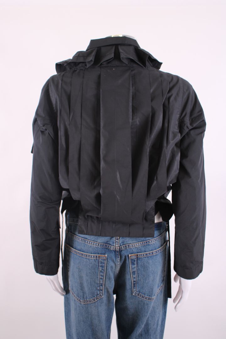 Marithe Francois Girbaud L/S Ruffle Pleated Jacket Grey 10