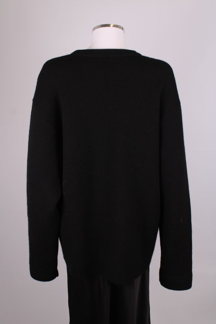 Balenciaga Logo Languages Jumper Black S