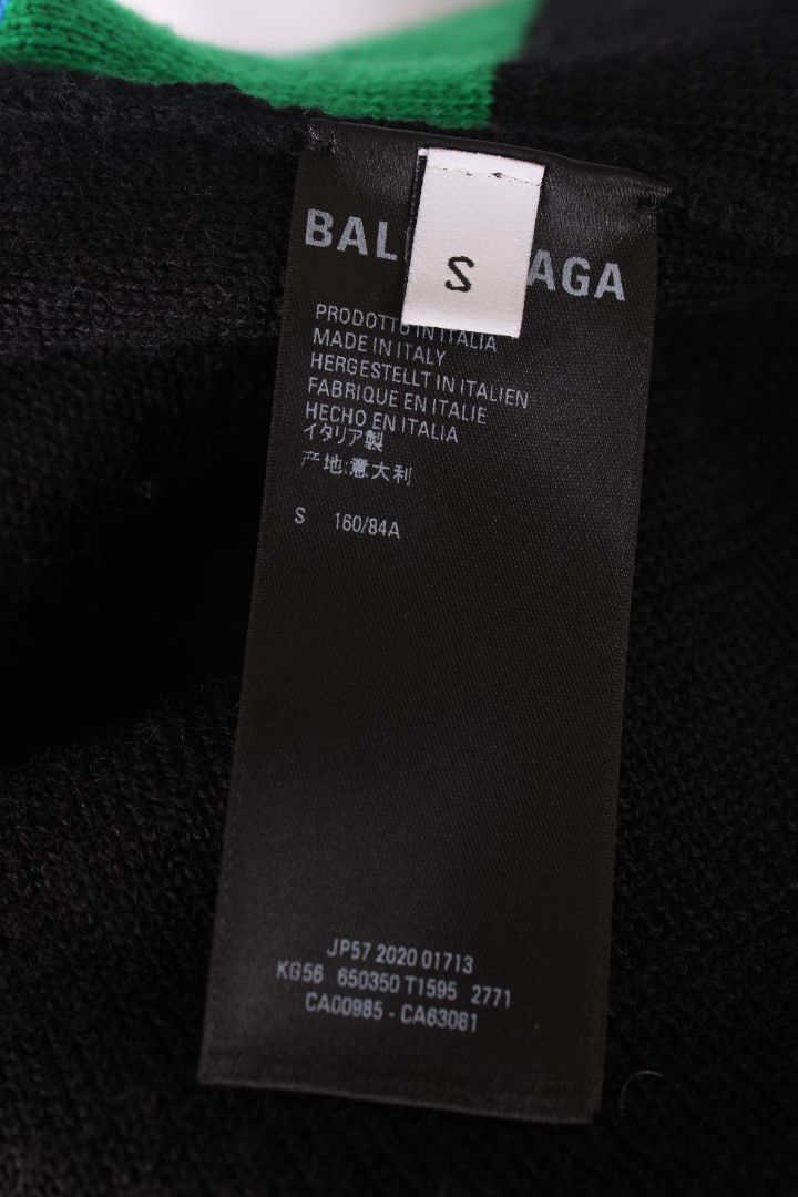 Balenciaga Logo Languages Jumper Black S