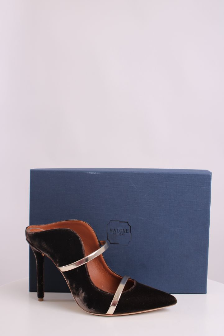 Malone Souliers Maureen Slip on Heeled Shoes Brown 37.5
