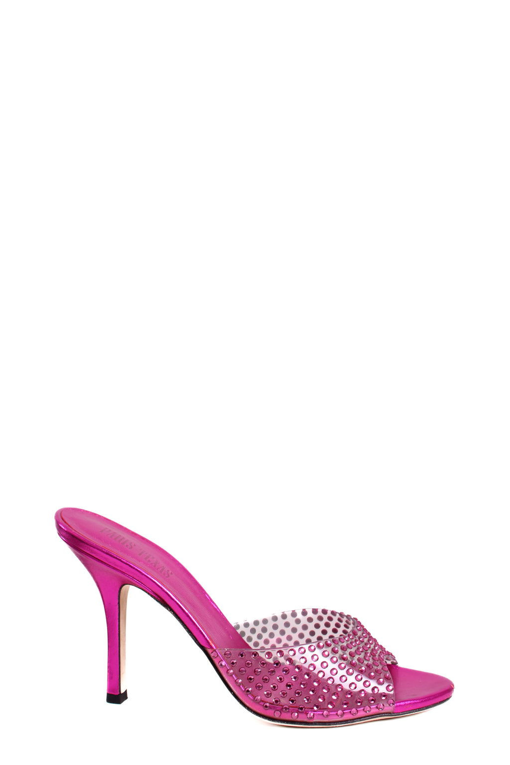 Paris Texas Crystal Mules Pink 38