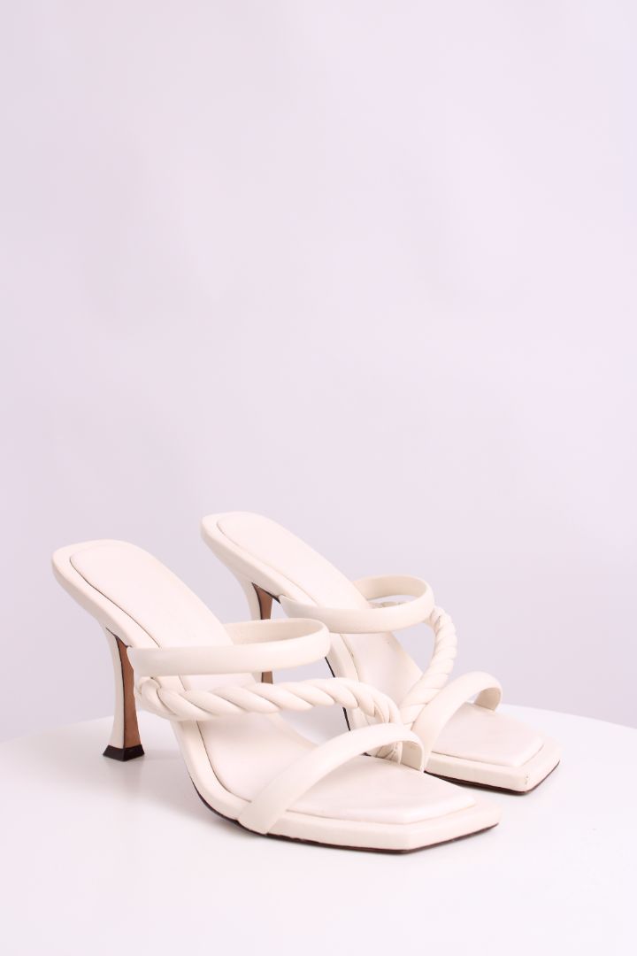 Jimmy Choo Diosa Twist Heels White 39.5