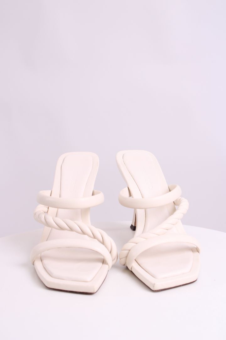 Jimmy Choo Diosa Twist Heels White 39.5