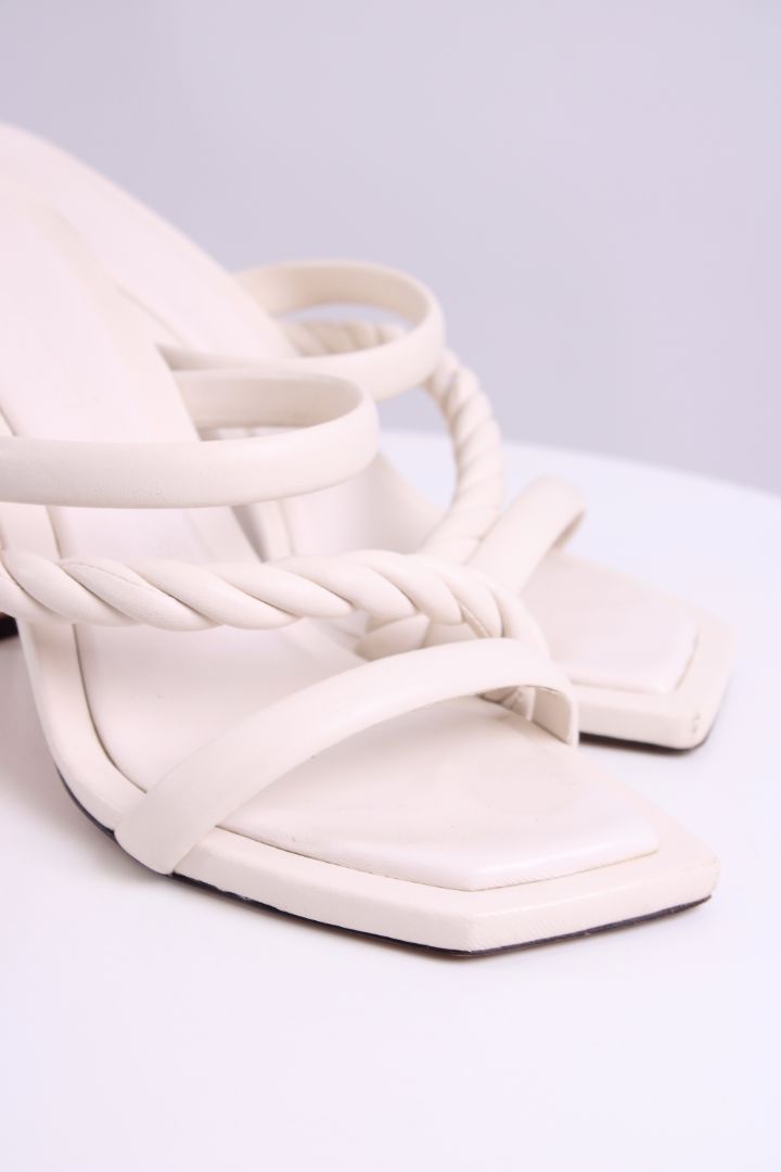 Jimmy Choo Diosa Twist Heels White 39.5
