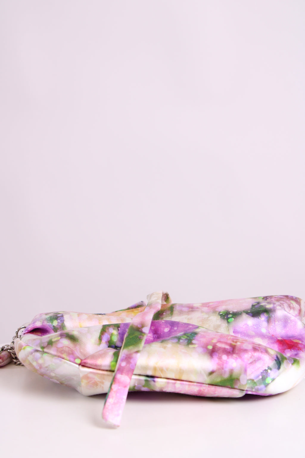 Jimmy Choo Floral Bonny Shoulder Bag Cream/ Lilac