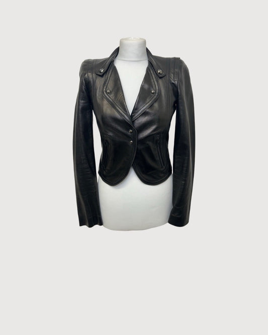 Black Gucci Leather Jacket, 8