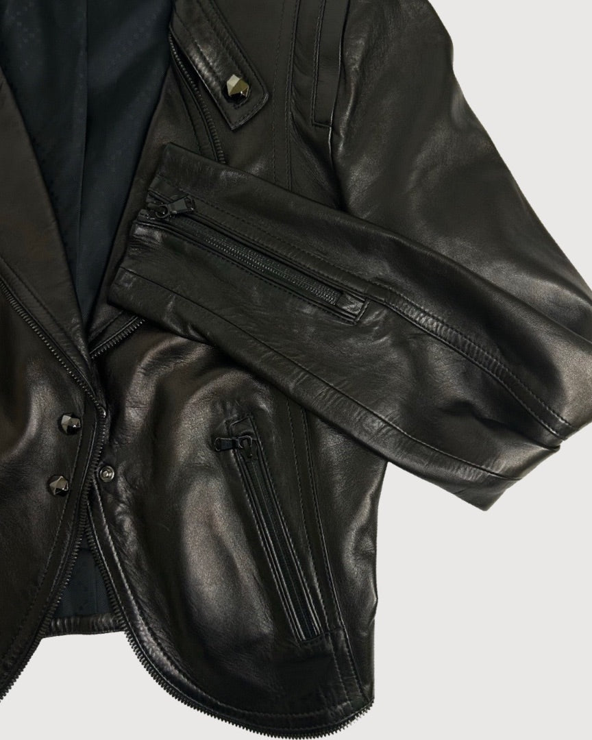 Black Gucci Leather Jacket, 8