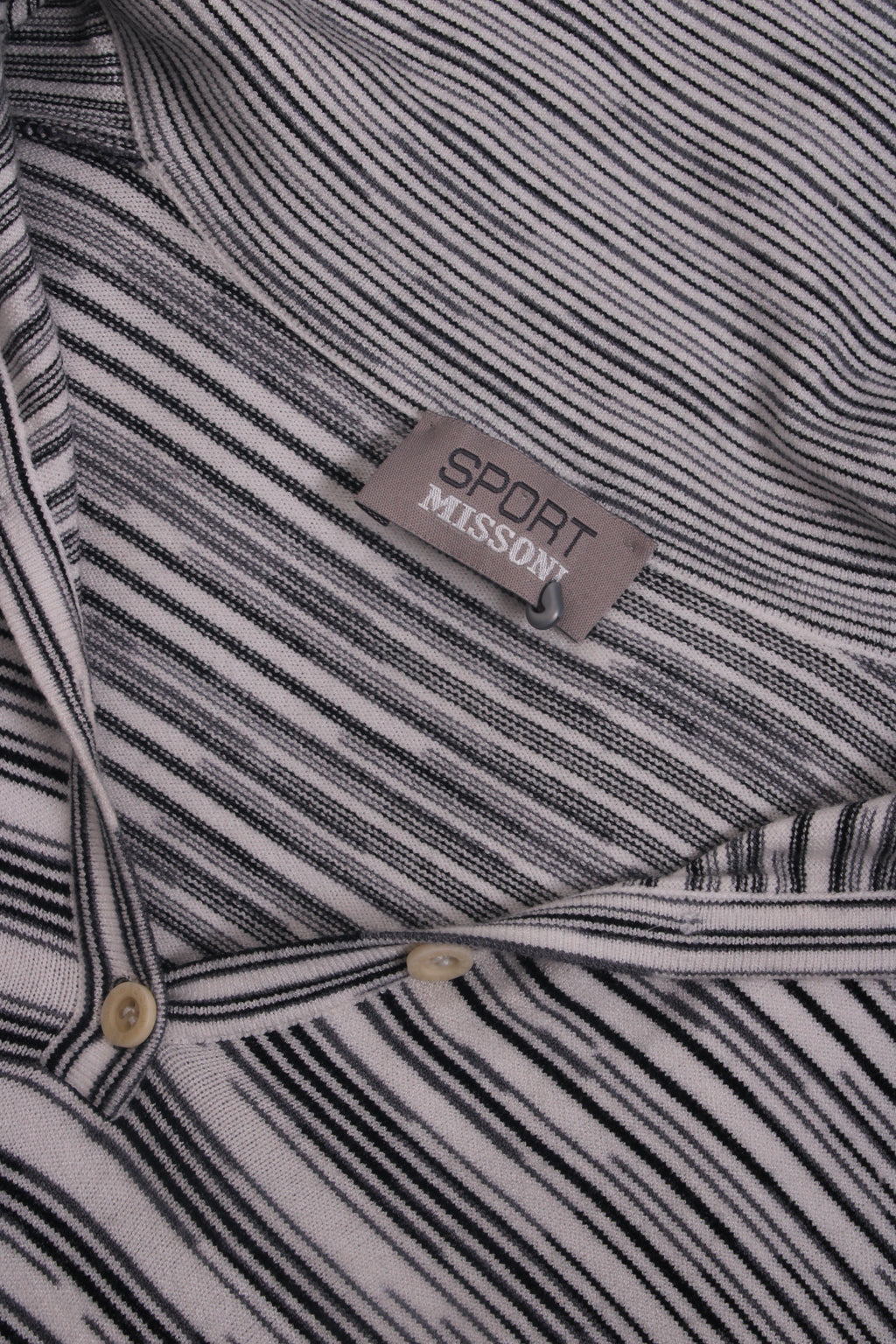 Missoni Sport L/S Stripe Knit Dress White/ Black 8