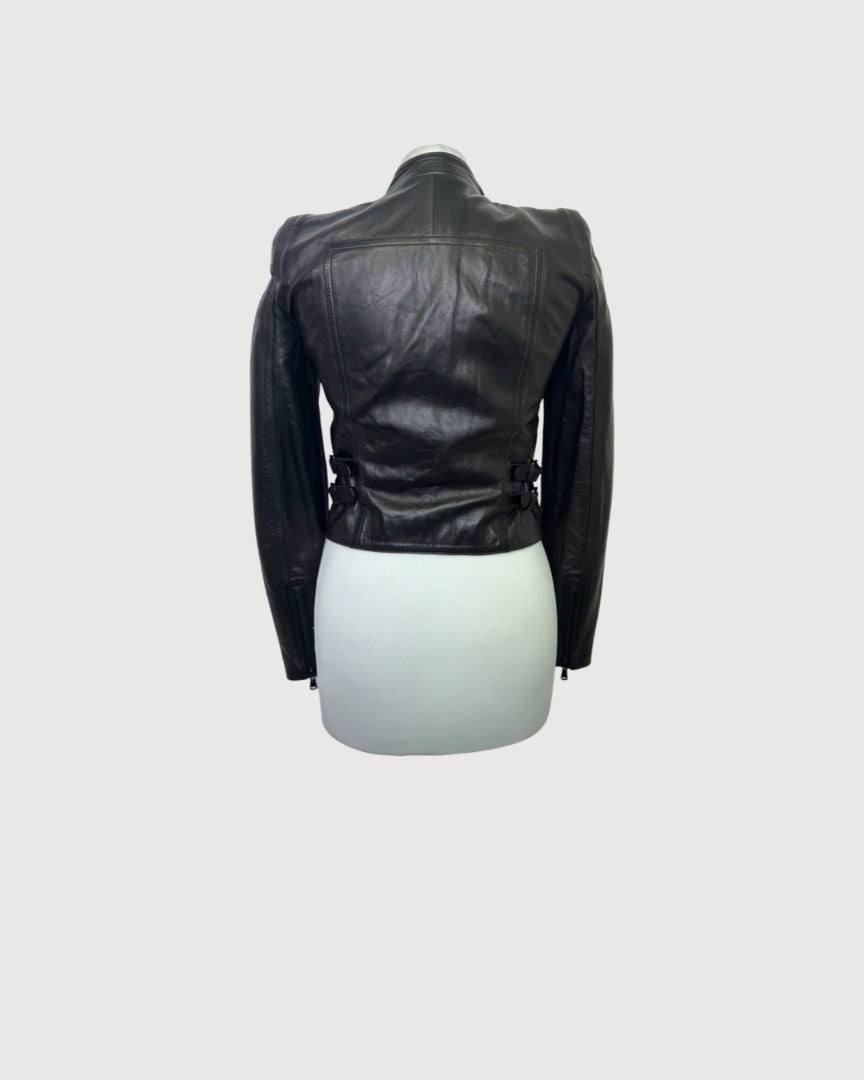 Black Gucci Leather Jacket, 8