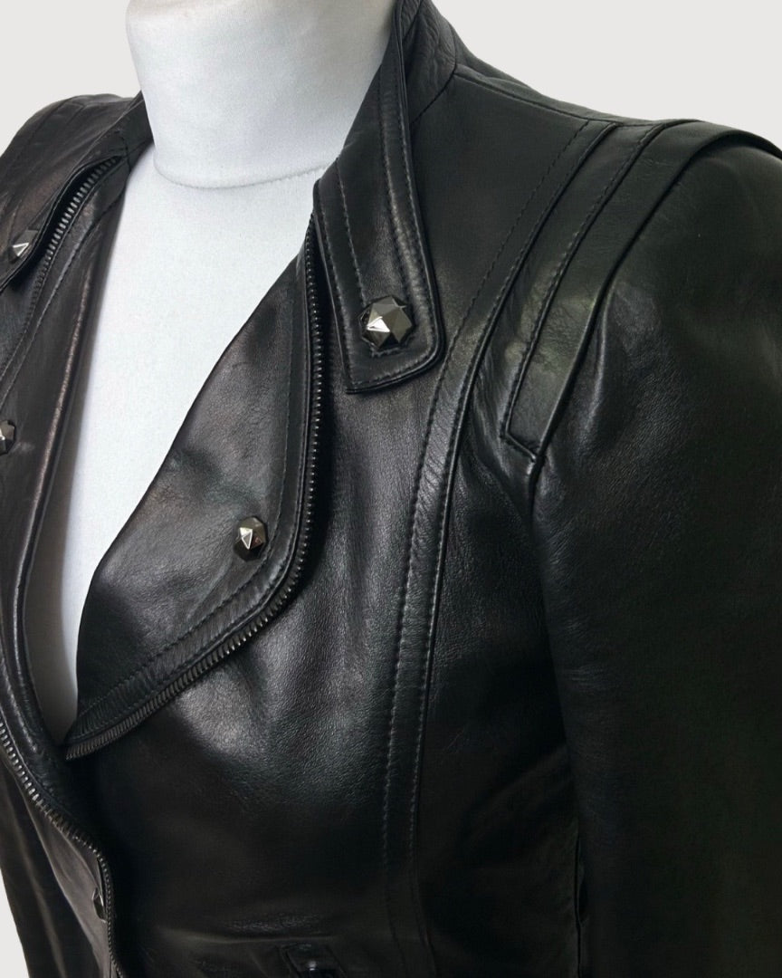 Black Gucci Leather Jacket, 8