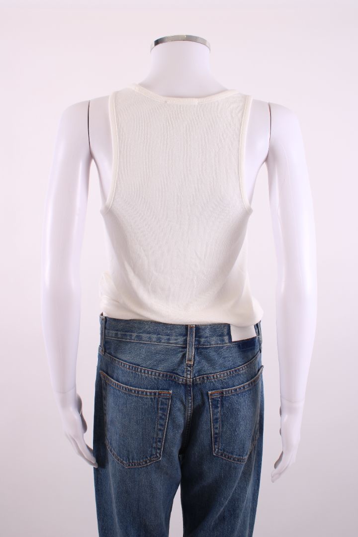 The Ritz X Frame Embroidered Logo Vest White M